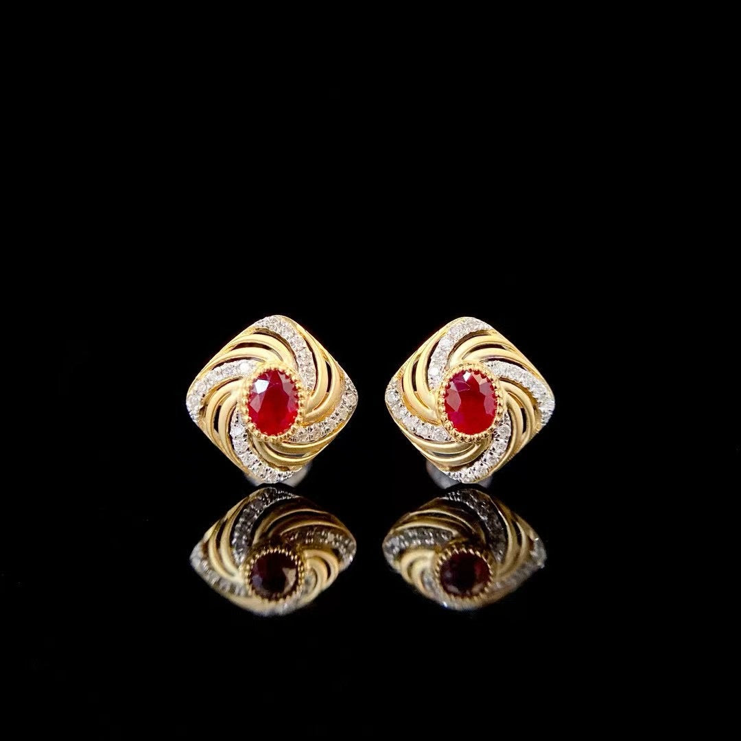 Ruby Earrings