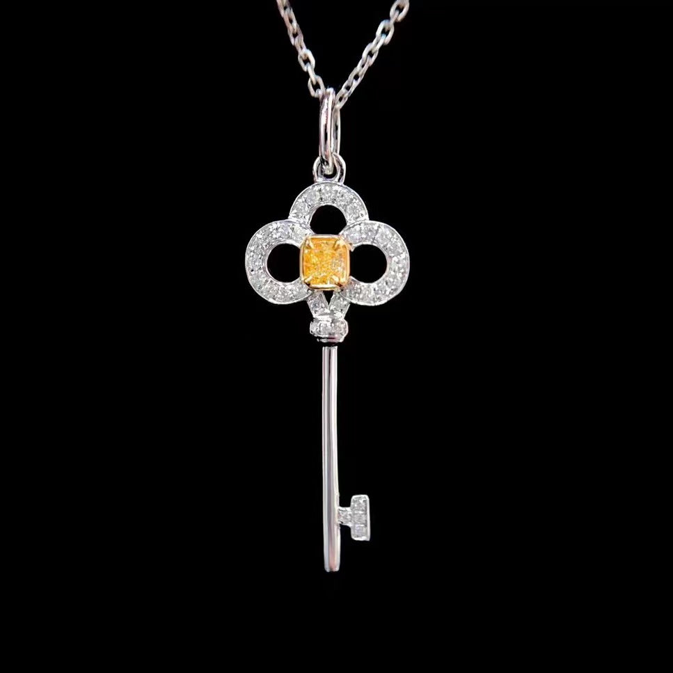 Yellow Diamond Pendant Key